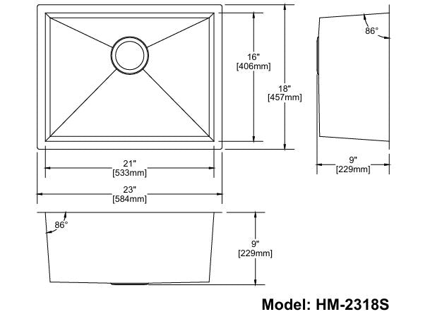 Sink Model: LGDP-HM-2318S