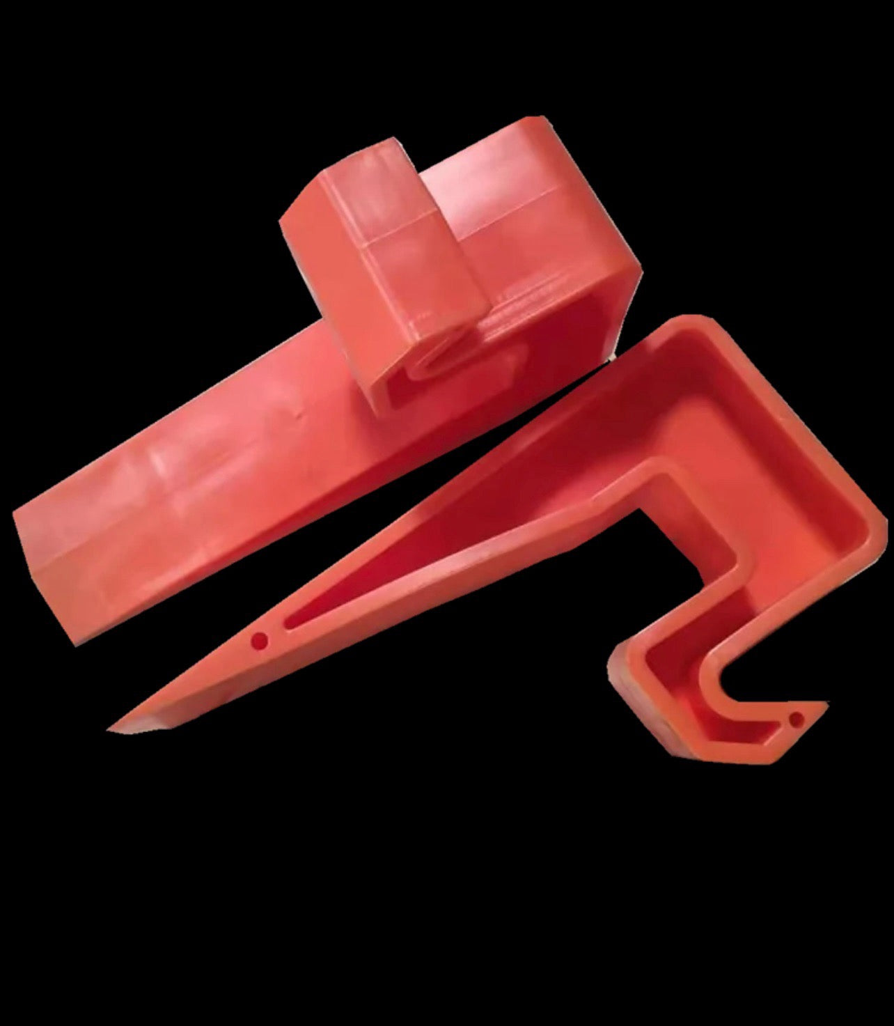 Plastic wedge slab separator for stone