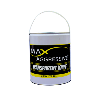 Max Aggressive Transparent Polyester Adhesive Knife Grade