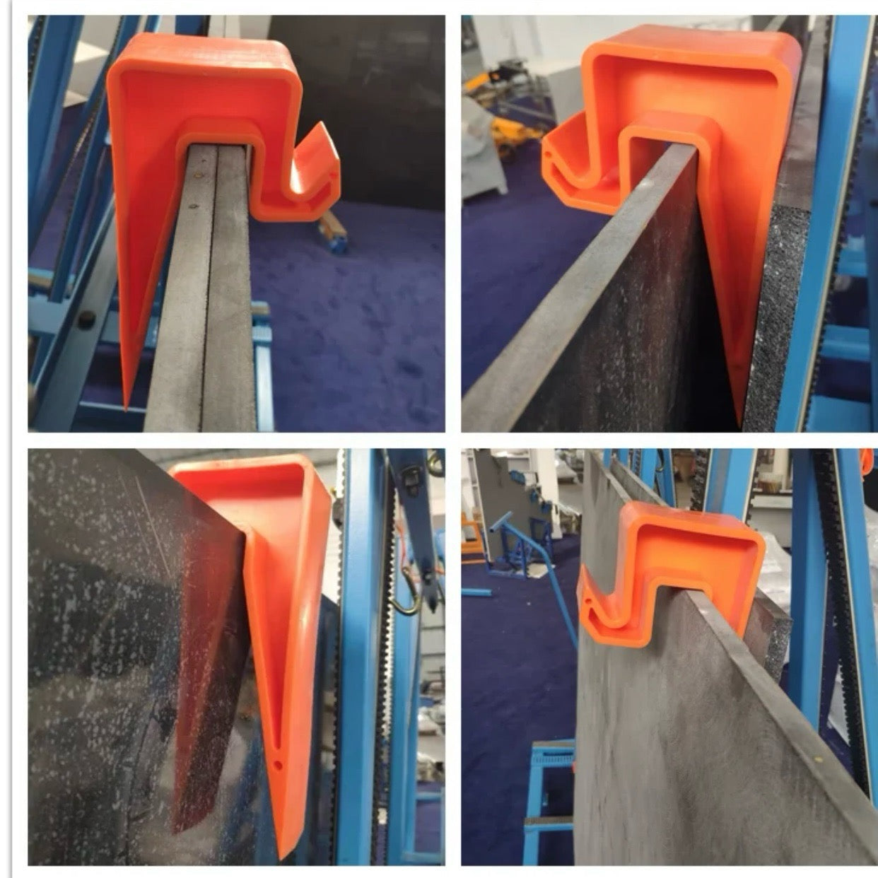 Plastic wedge slab separator for stone