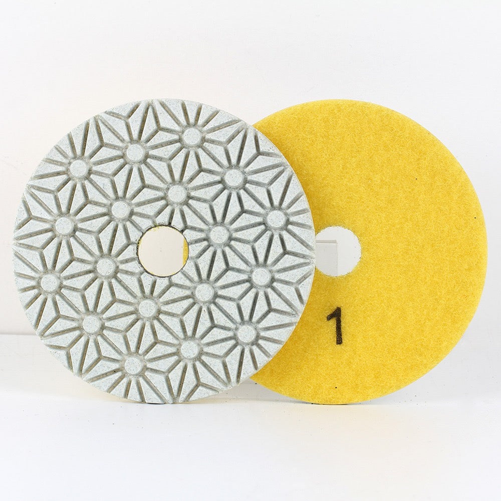 Standard 4”  - 3 steps Diamond Pads