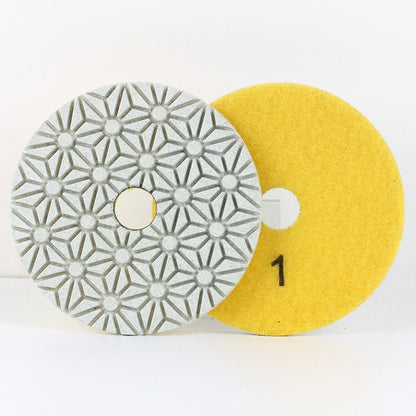 Standard 4”  - 3 steps Diamond Pads