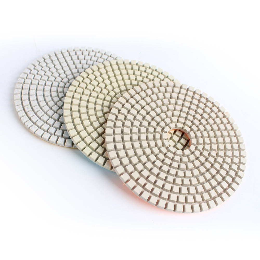 Premium ICY™ 4" - 3 Step Wet Polishing Pads
