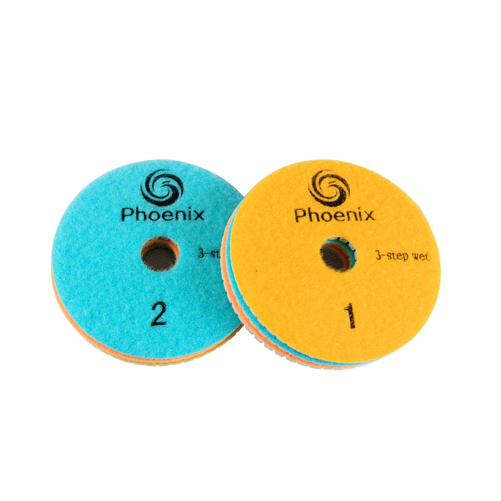 Premium Star 4" -  3 Step Wet Polishing Pads